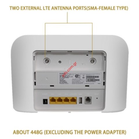 Router Huawei B715 B715s-23c (DNA Premium 4G+ WLAN) 4G+/LTE-A Modem & Dual Band AC1300 WiFi and 4-port Router, 2 x SMA female connectors