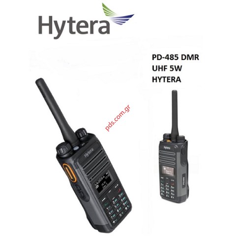 Φορητός ψηφιακός πομποδέκτης Hytera UHF PD-485 DMR 5W LCD Profesional series