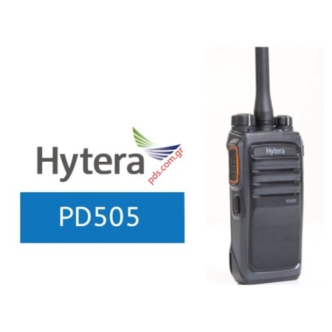 Φορητός ψηφιακός πομποδέκτης Hytera VHF PD-505 DMR 5W LCD Profesional series (16ch 8 ANALOG PMR & 8 DIGITAL DPMR)