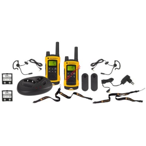 Ασύρματος πομποδέκτης PMR Motorola TLKR T80 Extreme IPX4 BOX (Twin Pack) 2 Τεμάχια κίτρινο μαύρο με αξεσουάρ σε βαλίτσα