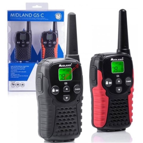 Φορητός πομποδέκτης Midland G5 C PMR 8ch Twin Pack Blister