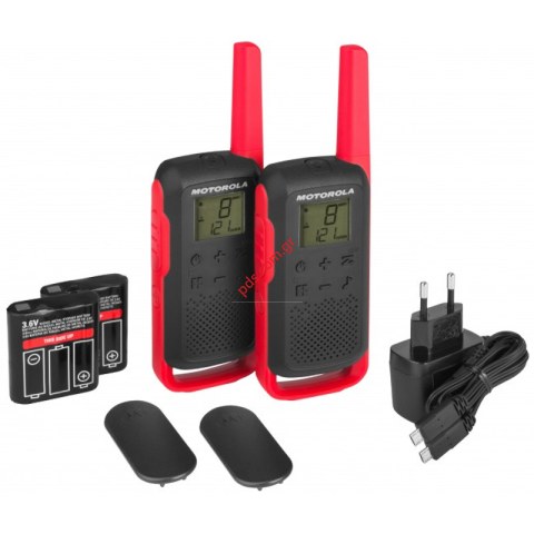 Walkie Talkie PMR Motorola TALKABOUT T42 4km Set Red 