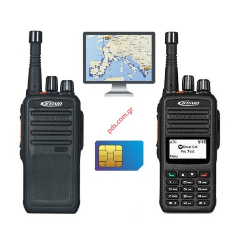 Φορητός πομποδέκτης GSM/GPS Kirisun W60 LCD POC WiFi Bluetooth (ΜΕ ΟΘΟΝΗ) ΠΑΓΚΟΣΜΙΑΣ ΕΠΙΚΟΙΝΩΝΙΑΣ