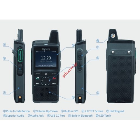 Mobile portable walkie talkie (PoC) Hytera PNC370 Push-to-Talk over Cellular 4G LTE WiFi Box
