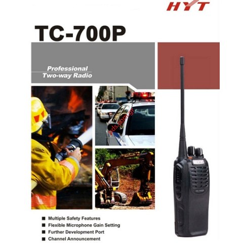 Φορητός επαγγελματικός πομποδέκτης HYT TC-700P VHF (136-174MHZ) Amateur Transeiver (ΕΞΑΝΤΛΗΘΗΚΑΝ)