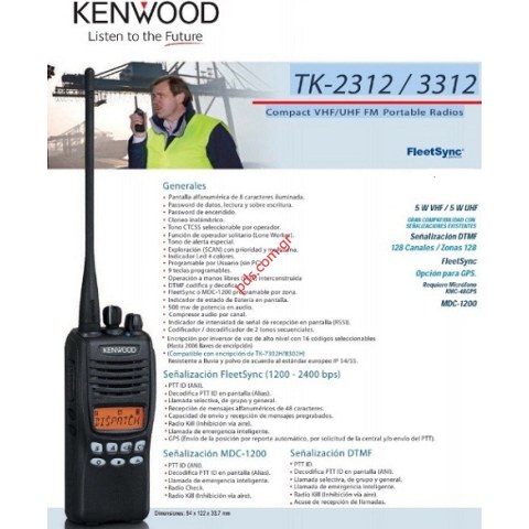 Φορητός πομποδέκτης Kenwood TK-2312E VHF