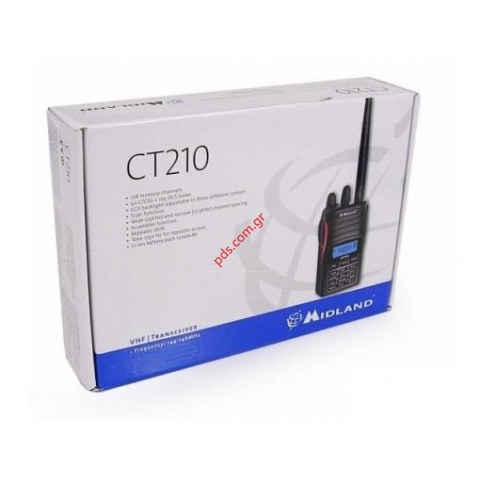 MIDLAND CT-210 VHF φορητός ερασιτεχνικός πομποδέκτης (ΕΞΑΝΤΛΗΘΗΚΑΝ)