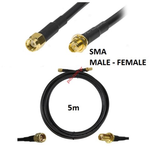 Καλώδιο προεκτάσεως Logilink WL0101 RF SMA MALE/FEMALE 5M Low loss 