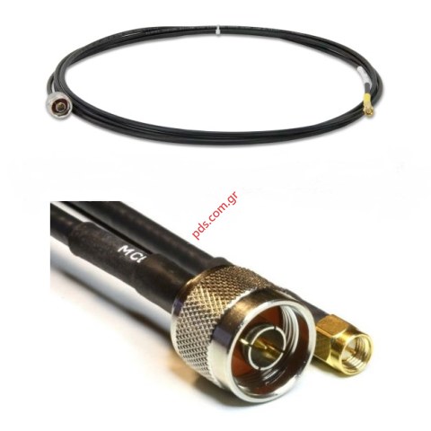 Cable Low loss GSM M 195 5M N-TYPE/SMA MALE Black Cable Low loss GSM M 195 5M N-TYPE/SMA MALE Black