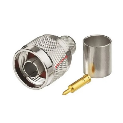 Connector N-Type Male for cable (LMR-400) Pressed Solder (1 PCS >) Connector N-Type Male for cable (LMR-400) Pressed Solder (1 PCS >)