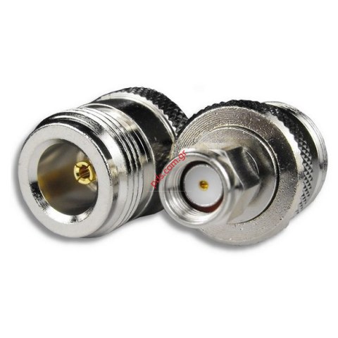 Adaptor RP-SMA Plug to N-Type Female Nickel 1 PCS Adaptor RP-SMA Plug to N-Type Female Nickel 1 PCS
