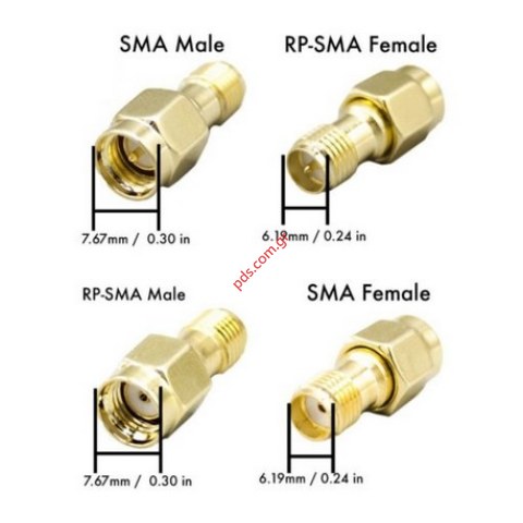 Adaptor RF SMA FEMALE TO N-TYPE FEMALE 1 pcs