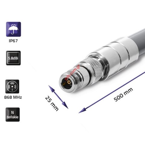 External antenna QLT-57019 GSM 868MHZ 5.8dB 1XSMA Cable 3M RG58 Type Panel Box External antenna QLT-57019 GSM 868MHZ 5.8dB 1XSMA Cable 3M RG58 Type Panel Box