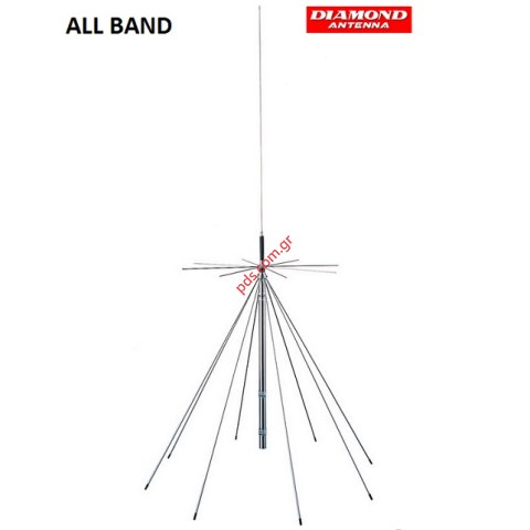 Κεραία βάσης λήψεως Diamond D-3000N 25~3000MHZ All band ultra wide band για όλες τις συχνότητες