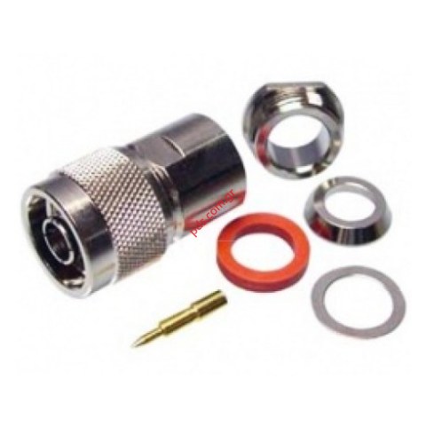 Κονέκτορ N-Type Male για ομοαξονικό καλώδιο (LMR-400) Βιδωτός Connector Solder