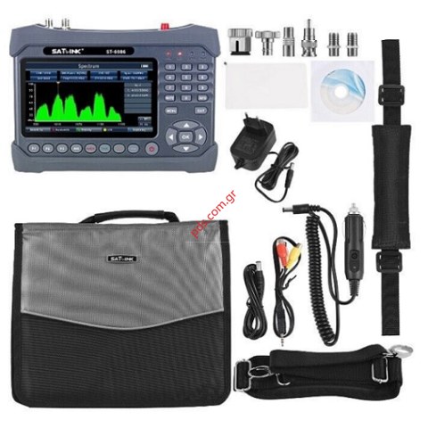 Ψηφιακό πεδιόμετρο Satlink ST-6986 PRO DVB-S/S2X/T/T2/C,MPEG-2,H.264/AVC,H.265/HEVC(10 Bit) Meter Fiber Optic tester Box