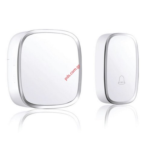 Ασύρματο κουδούνι σετ B201 2 pcs White εμβέλεια 300μ σε ανοιχτό χώρο με μπαταρίες Box