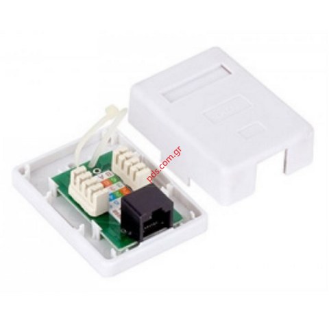 Πρίζα εποιτίχια RJ45 8p8c FTP CAT5e 1 PORT 