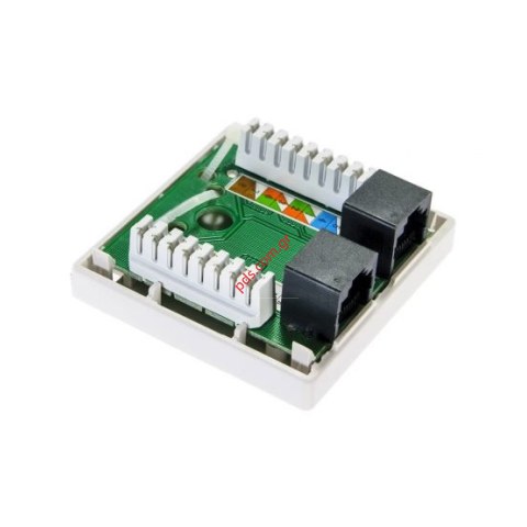 Πρίζα εποιτίχια RJ45 8p8c FTP CAT5e 2 PORT FEMALE