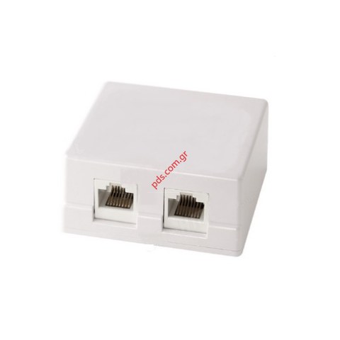Πρίζα εποιτίχια RJ45 8p8c FTP CAT5e 2 PORT FEMALE Πρίζα εποιτίχια RJ45 8p8c FTP CAT5e 2 PORT FEMALE