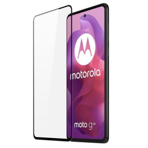 Τζάμι προστασίας Motorola G24 Power (XT2423-1) 2024, G24, G04 Tempered glass Full Glue gLASS 6D 9H 0.33M Blister