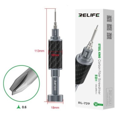 Κατσαβίδι Relife RL-729 Triangle Y 0.6mm Carbon fiber για iphone Box