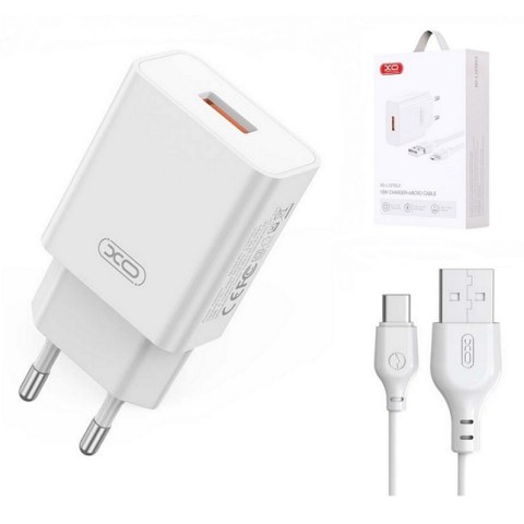 Travel Charger XO L127 fast 18W set cable USB A / TYPE-C White box