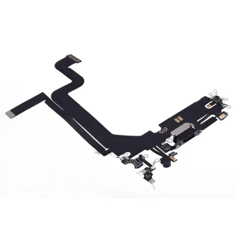 Καλωδιοταινία φόρτισης iPhone 14 pro max (A2894) OEM Flex cable charge Port TYPE-C and parts Black Bulk