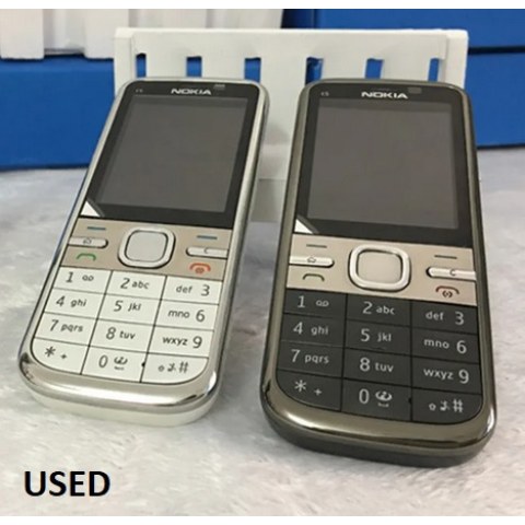 Κινητό τηλέφωνο Nokia C5-00 Warm Silver (USED) Μεταχειρισμένο.