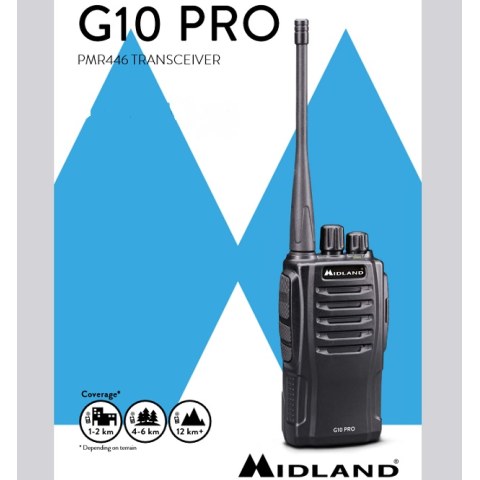 Portable transeiver Midland G10 PRO PMR446 8 chanel