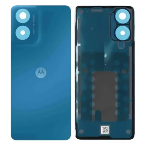 Γνήσιο πίσω καπάκι μπαταρίας Motorola Moto G04 (XT2421) 2024 Satin Blue σε μπλε χρώμα SVP BOX ORIGINAL