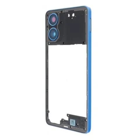 Γνήσιο πίσω μεσαίο πλαίσιο Motorola Moto G04 (XT2421) 2024 Satin Blue σε μπλε χρώμα ORIGINAL