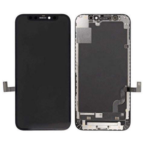 Οθόνη σετ iPhone 12 Mini (A2399) 5.4 inch Display INCELL Touch screen Digitizer Black with Frame σε μαύρο