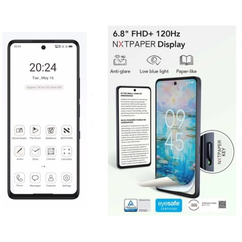 Γνήσια οθόνη TCL 50 NXT PAPER 5G (T702D) 2024 LCD Display 6.8 NXTPAPER FHD Finished Mate Touch screen digitizer W/Frame ORIGINAL 