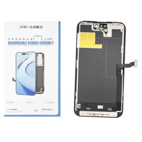 Οθόνη σετ LCD iPhone 14 PRO MAX (A2894) JCID SELF DIAGNOSTIC / NO MESSAGE Display Soft OLED with frame and parts Box 