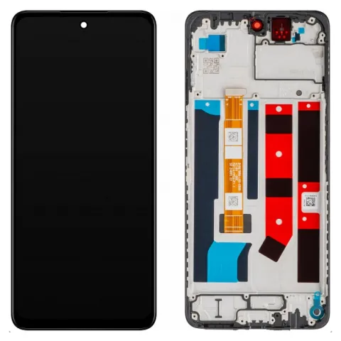 Γνήσια οθόνη για Oppo A60 (CPH2631) Black Display IPS Touch screen Digitizer W / Frame SVP BOX