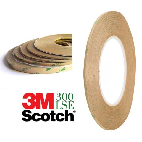 Αυτοκόλητη διάφανη ισχυρή ταινία διπλής όψεως 3M 150LSE 9495LE 1.5mm X 55m (1.5mm μήκος 55 μέτρα) και λεπτό πάχος