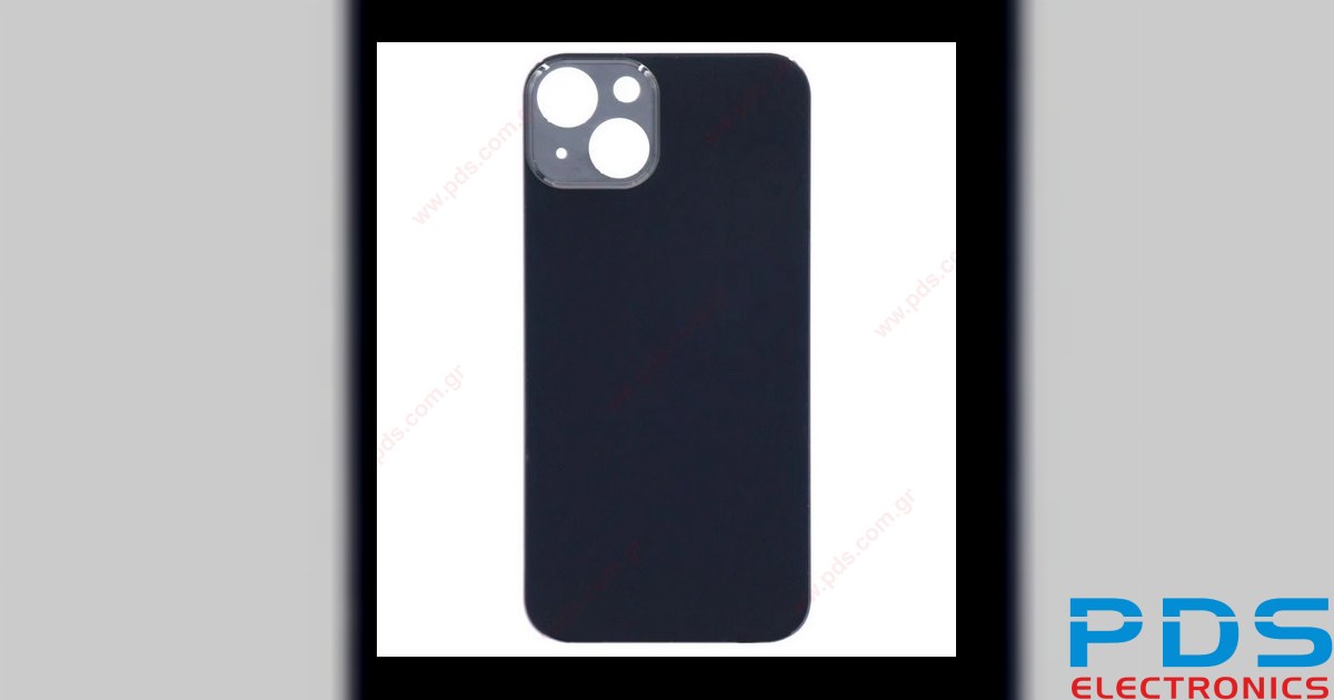 Back cover glass iPhone 13 (6.1) Black Big Hole | pds.com.gr