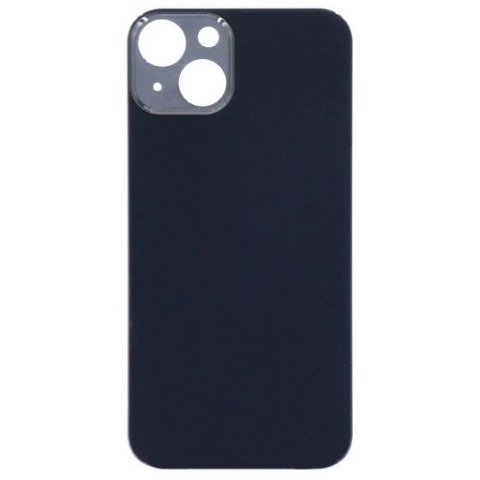 Πίσω καπάκι γυαλί iPhone 13 (6.1) Black Back cover glass Big Hole σε μαύρο χρώμα