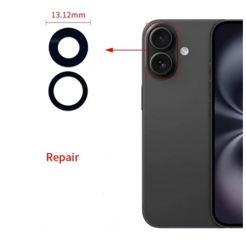 Back camera glass iPhone 16 Set 2 pcs rear Bulk REPAIR PART