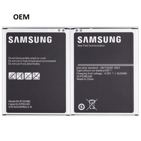 Battery Samsung Galaxy Tab Active LTE ( T360 / T365 ) (2014) / Tab Active 2 8.0" (T390 / T395 / T397) (2017) OEM Lion 4450mAh 3.85V Bulk