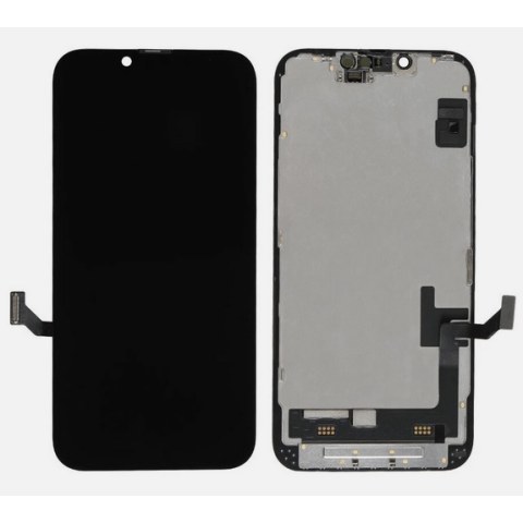 Set LCD iPhone 14 16.1 SOFT OLED DIAGNOSABLE (NO MESSAGE) Display with frame and parts Box 