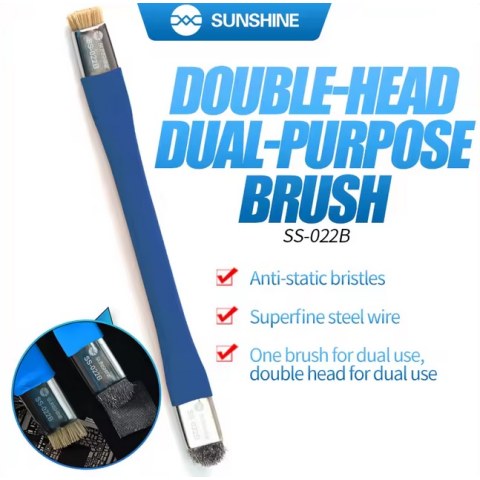 Antic Static Brush Sunshine SS-022 Tool size 142,5x12x9mm double head Blister 