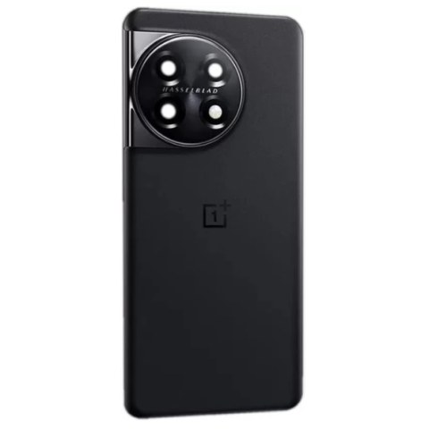 Καπάκι μπαταρίας για ONEPLUS 11 5G (CPH2449) TITAN BLACK με το τζάμι κάμερας CAMERA LENS Back Door Glass Replacement Mobile Back rear Panel σε μαύρο χρώμα
