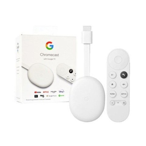 Adaptor Google Hromecast 4.0 SmartTV UHD PILOT White BOX