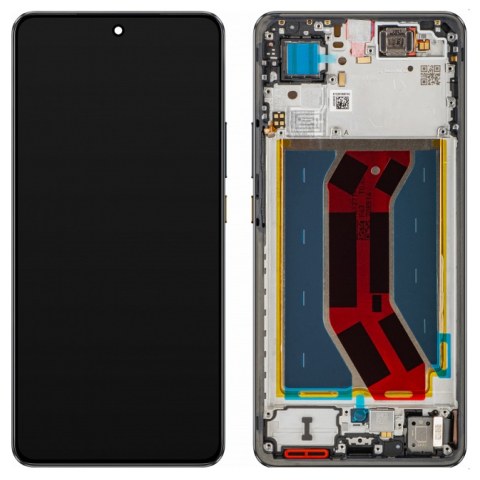 Original Realme GT 7T 5G (RMX5085) Touch + Lcd Display AMOLED + Frame Black Service Pack 