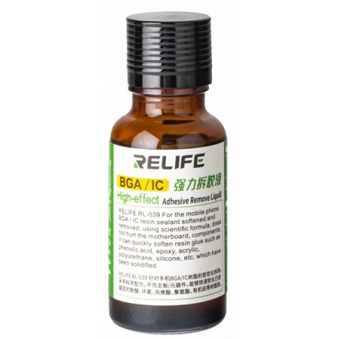 Ειδικό υγρό για αφαίρεση κόλας ολοκληρωμένων BGA Relife RL-039 Remove Adhevice IC glue REMOVER (20ml) ΕΞΑΝΤΛΗΘΗΚΑΝ