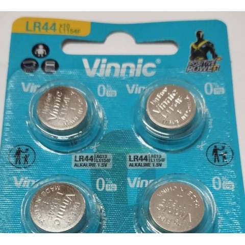 Μπαταρία αλκαλική Coin LR44 Vinnic L1154 / AG13 (1 PCS) Blister