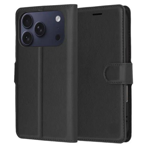 Case book iPhone 17 PRO MAX Black Stand magnet clip Blister