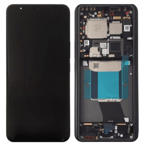 Γνήσια οθόνη set LCD Xiaomi 14 ULTRA (24030PN60G) 2024 Black w/Frame Touch screen Digitizer μαύρο χρώμα SVP BOX ORIGINAL